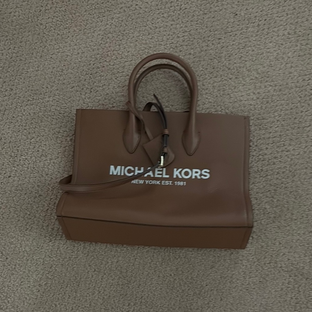 Michael Kors Brown Shopping Bag